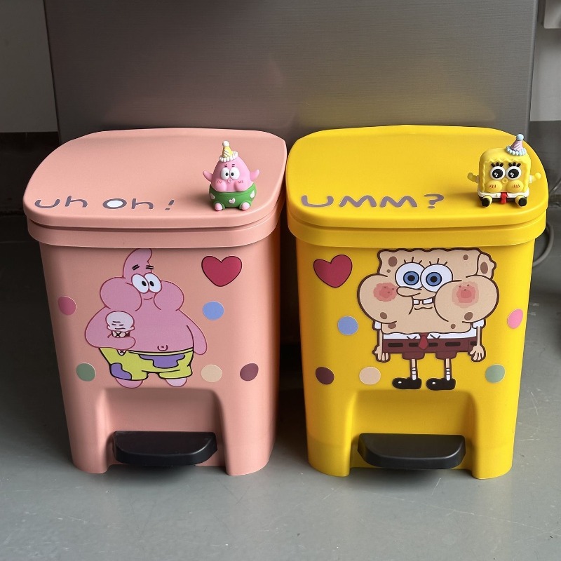 Home Bathroom Movie - Cute Patrick Star Pedal Trash Can