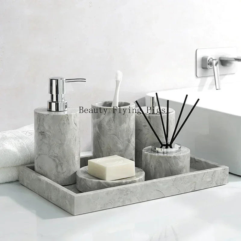 Natural Marble Bathroom Access - Zara Home Bathroom Set review and price