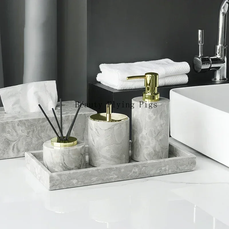 Natural Marble Bathroom Access - Zara Home Bathroom Set review and price