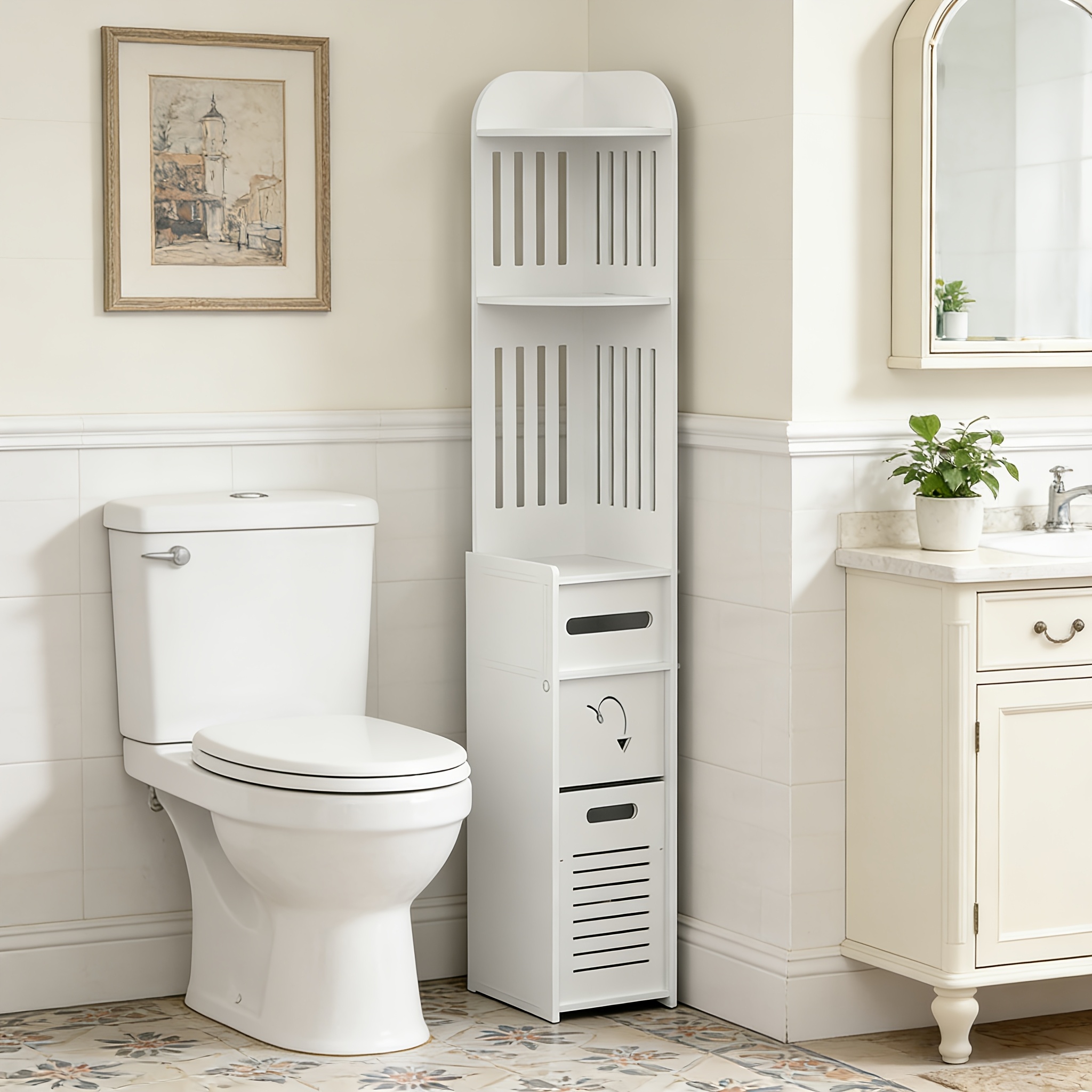 Space-Saving Bathroom Cabinet, - Home Bathroom Cabinets review and price