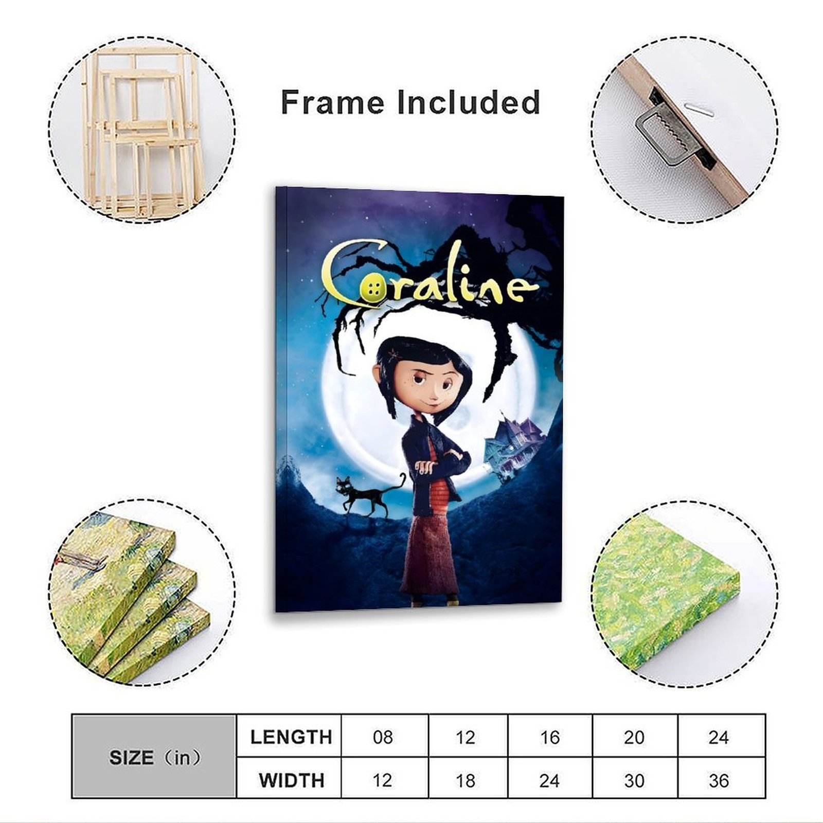 Coraline Movie Poster Fantasy  - Home Bathroom Mirror review and price