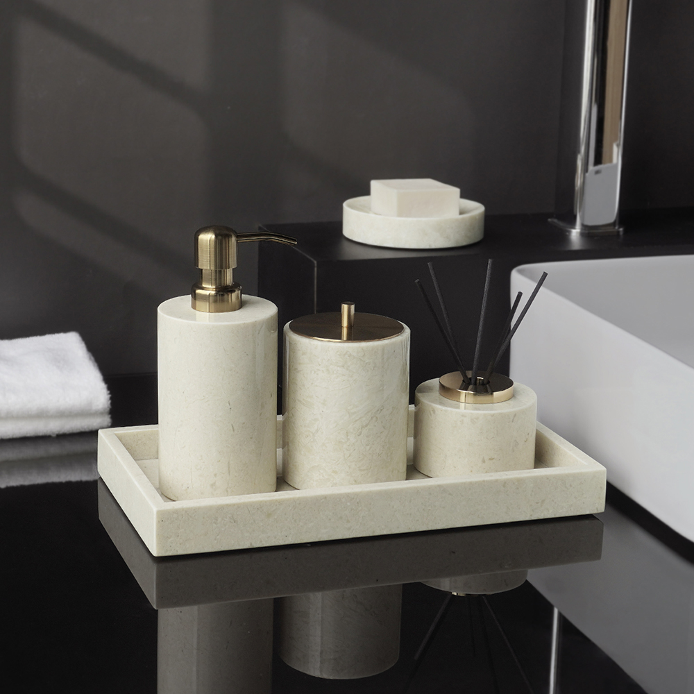 Crema Nuova Natural Marble Bat - Zara Home Bathroom Set review and price