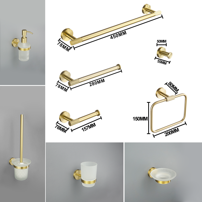 Brushed Gold Bathroom Accessor - Zara Home Bathroom Set review and price