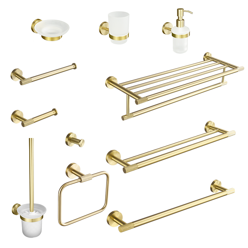 Brushed Gold Bathroom Accessor - Zara Home Bathroom Set review and price