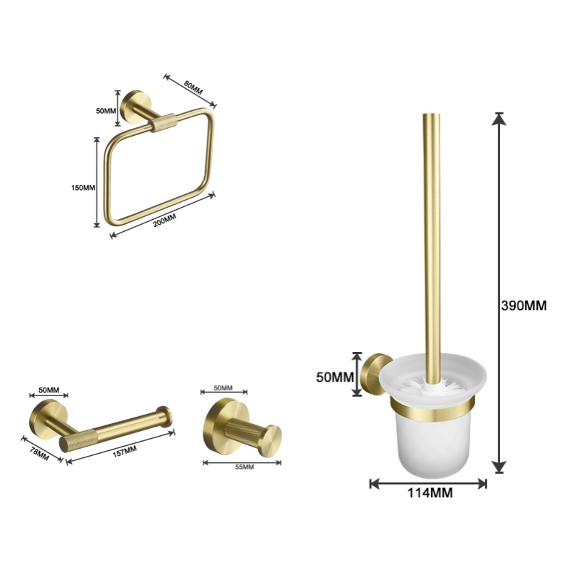 Brushed Gold Bathroom Accessor - Zara Home Bathroom Set review and price