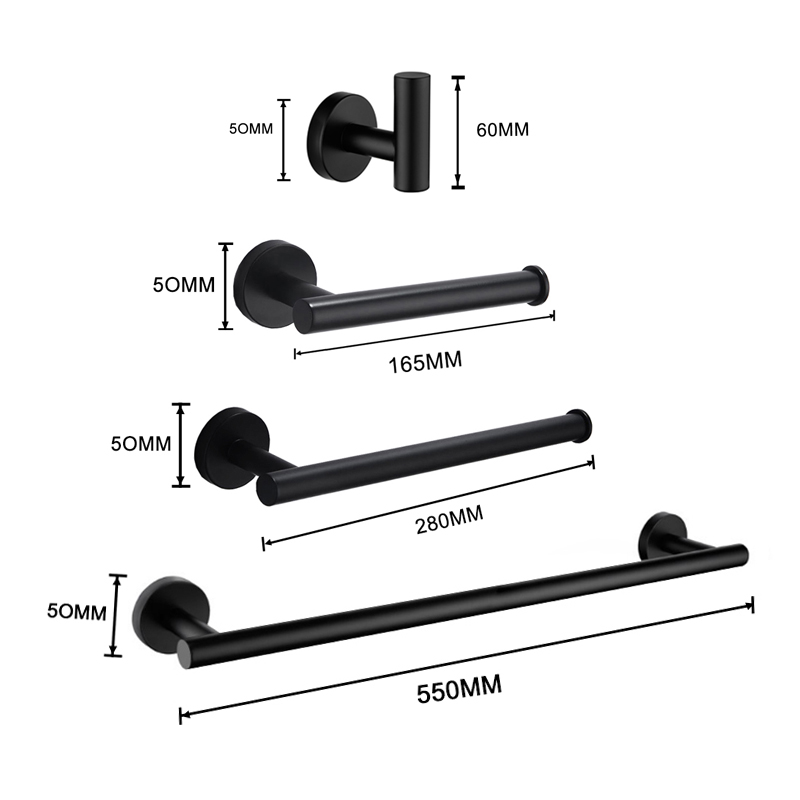 Matte Black Towel Bar Wall Mou - Zara Home Bathroom Set review and price