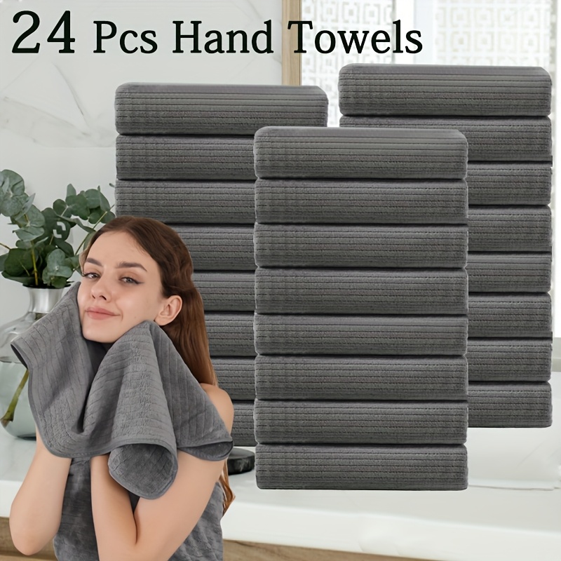 24pcs Premium Hand Towel Set,  - Home Essentials Bathroom Accessories review and price