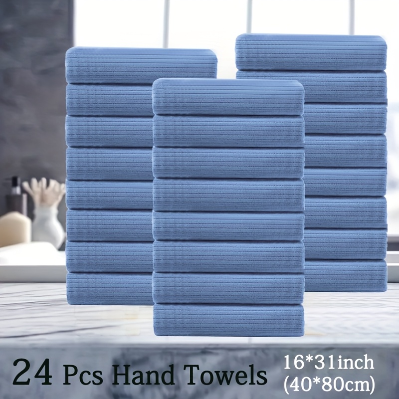 24pcs Premium Hand Towel Set,  - Home Essentials Bathroom Accessories review and price