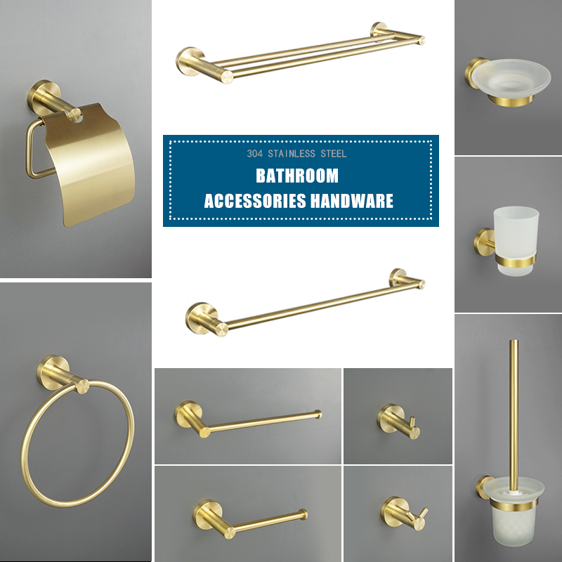 Brushed Gold Bathroom Accessor - Zara Home Bathroom Set review and price