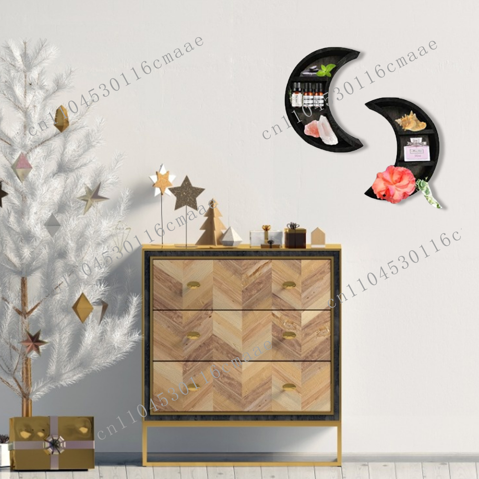 New Wooden Moon Stand Cycle Ch - Home Essentials Bathroom Accessories review and price
