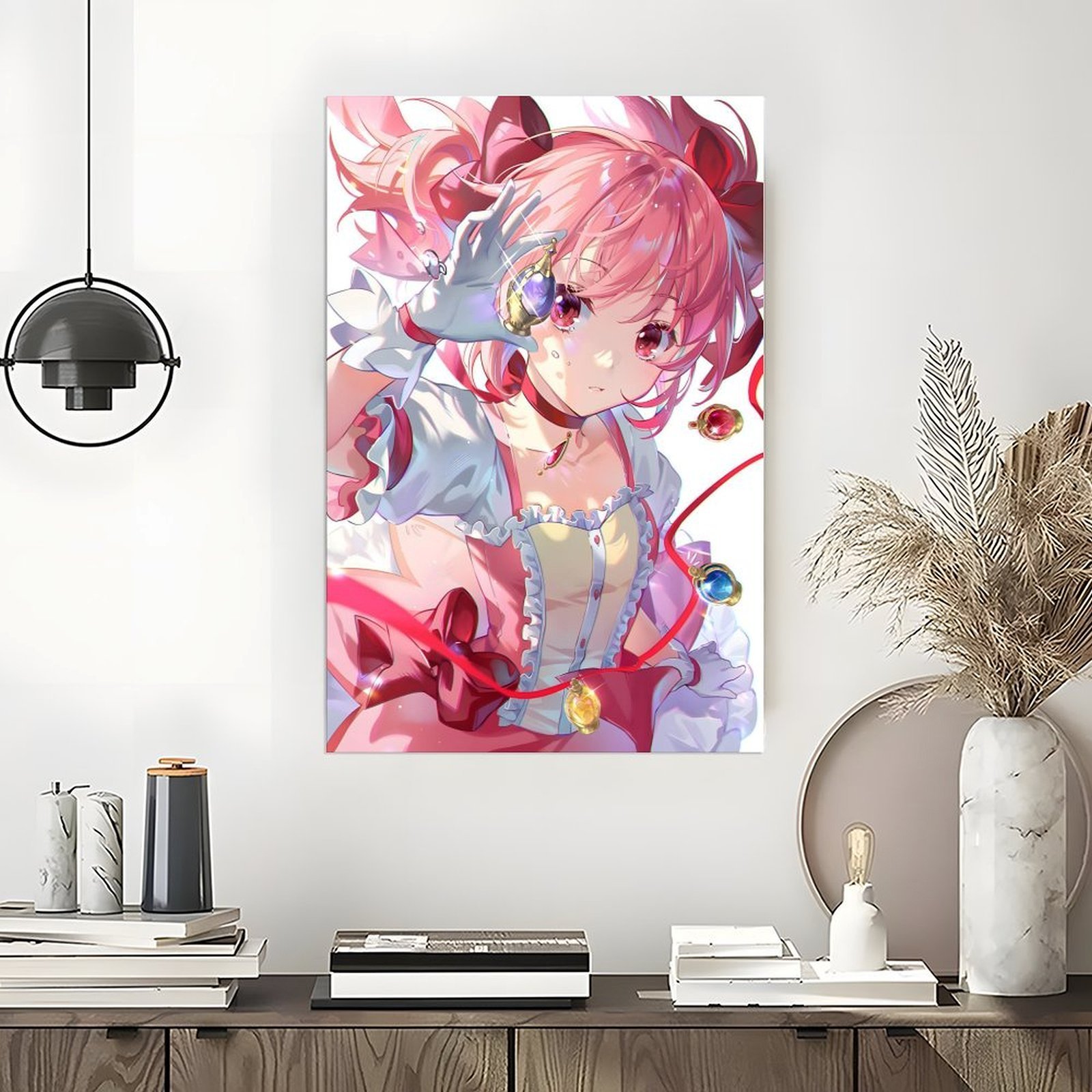 Anime Girl Magic Soul Gem Post - Home Bathroom Mirror review and price
