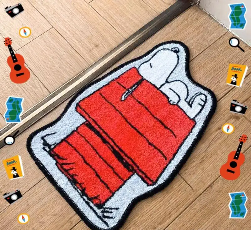 Cute Snoopy Cartoon Floor Mat  - Home Bathroom Movie review and price