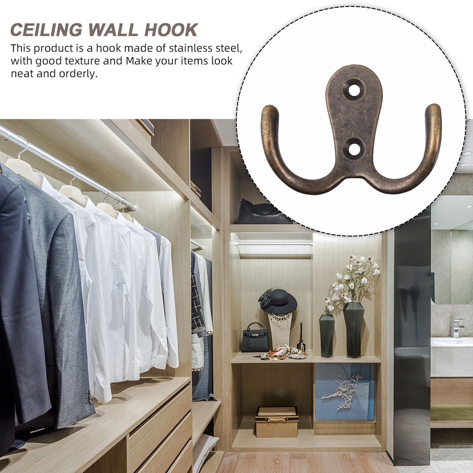 8 Pcs Cabinets Home Hooks Hat  - Home Bathroom Cabinets review and price