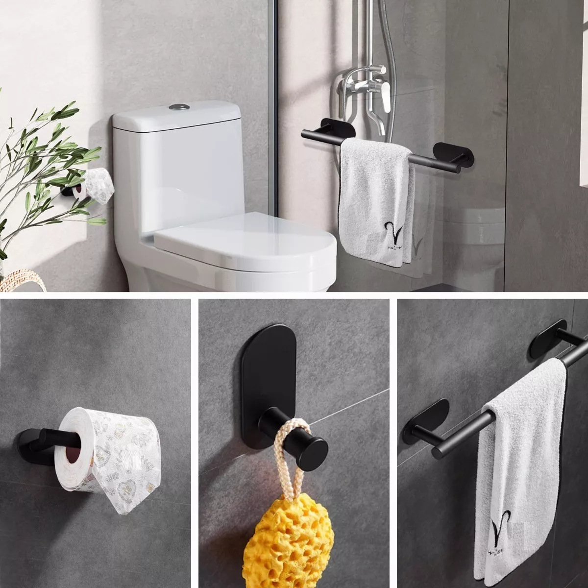 No Drilling Stainless Steel To - Zara Home Bathroom Set review and price