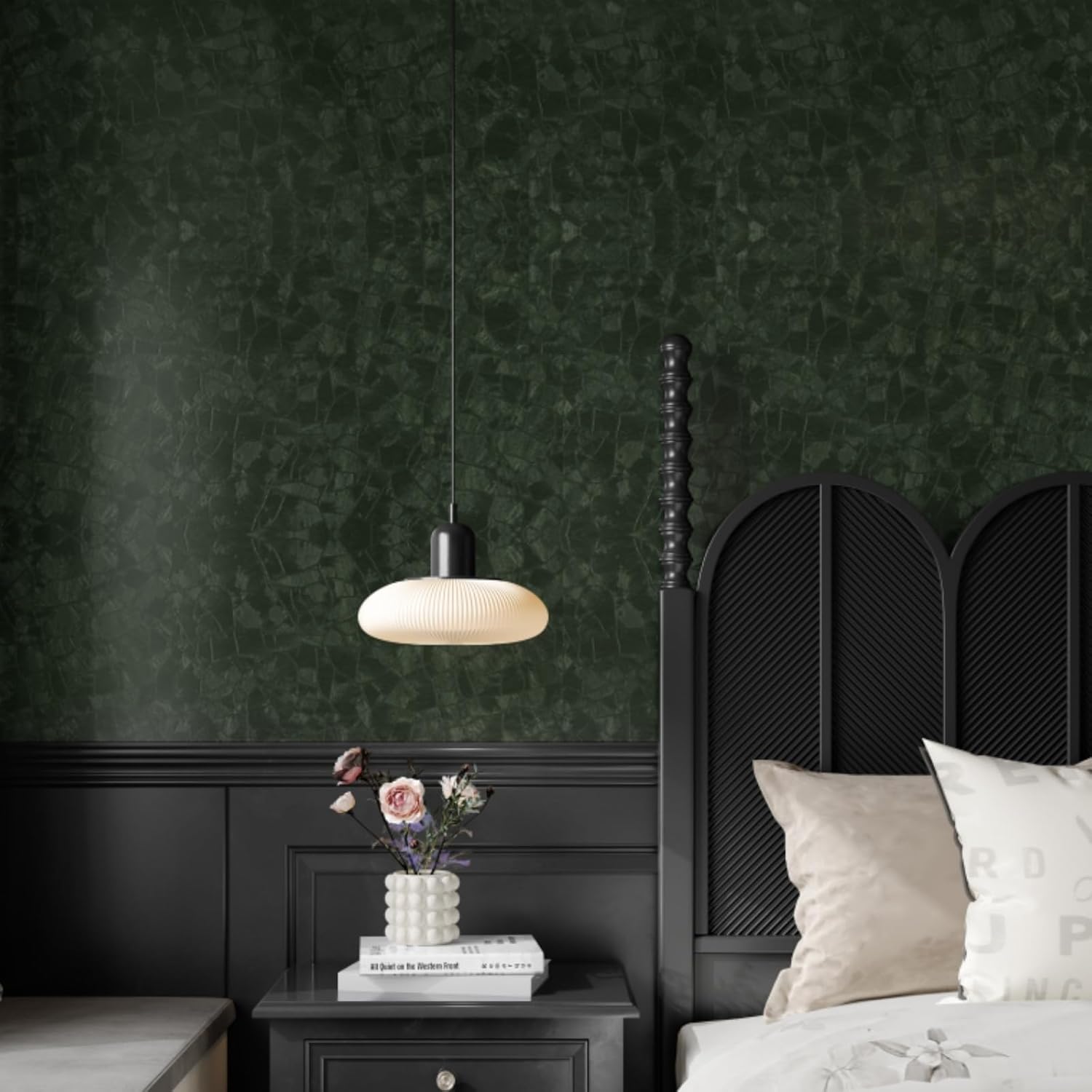 Dark Green Peel and Stick Wall - Home Bathroom Cabinets review and price