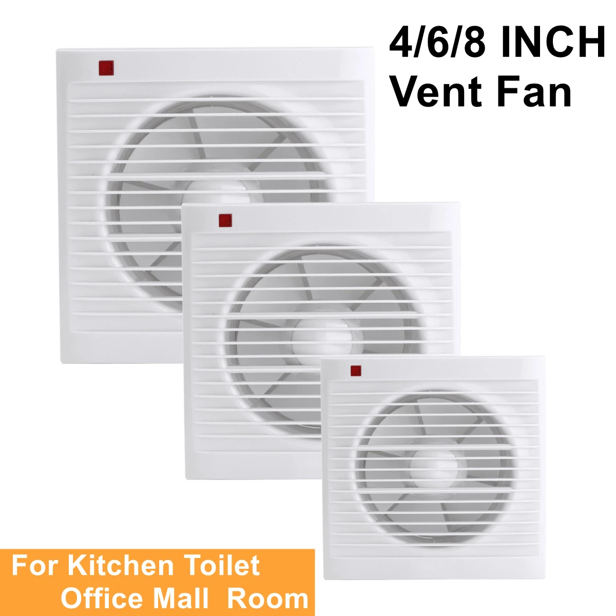4 Inch 6 Inch 8 Inch 220V Mute - Home Bathroom Extractor Fan review and price