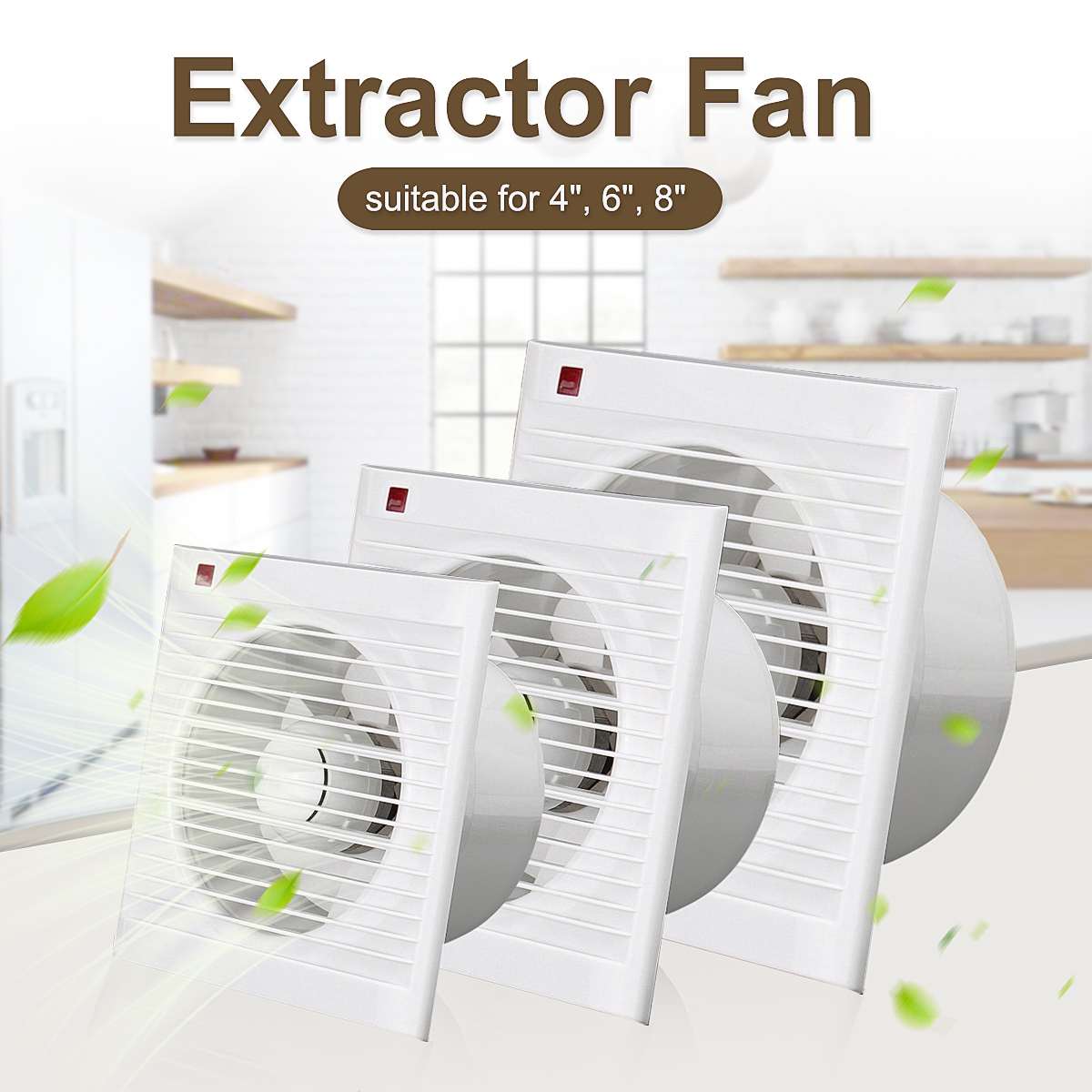 4 Inch 6 Inch 8 Inch 220V Mute - Home Bathroom Extractor Fan review and price