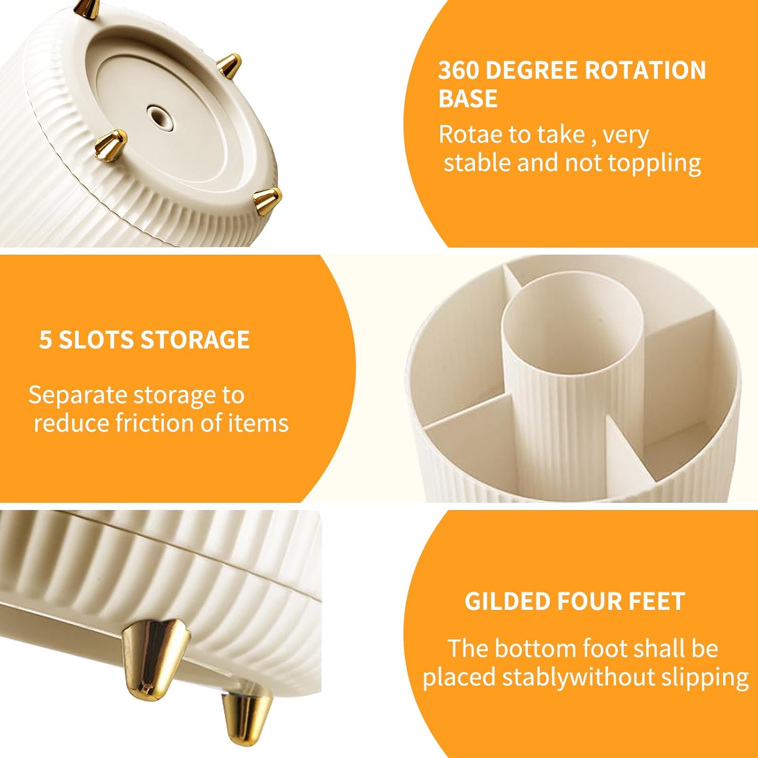 360° Rotating Makeup Cosmetic  - Home Bathroom Organizer review and price
