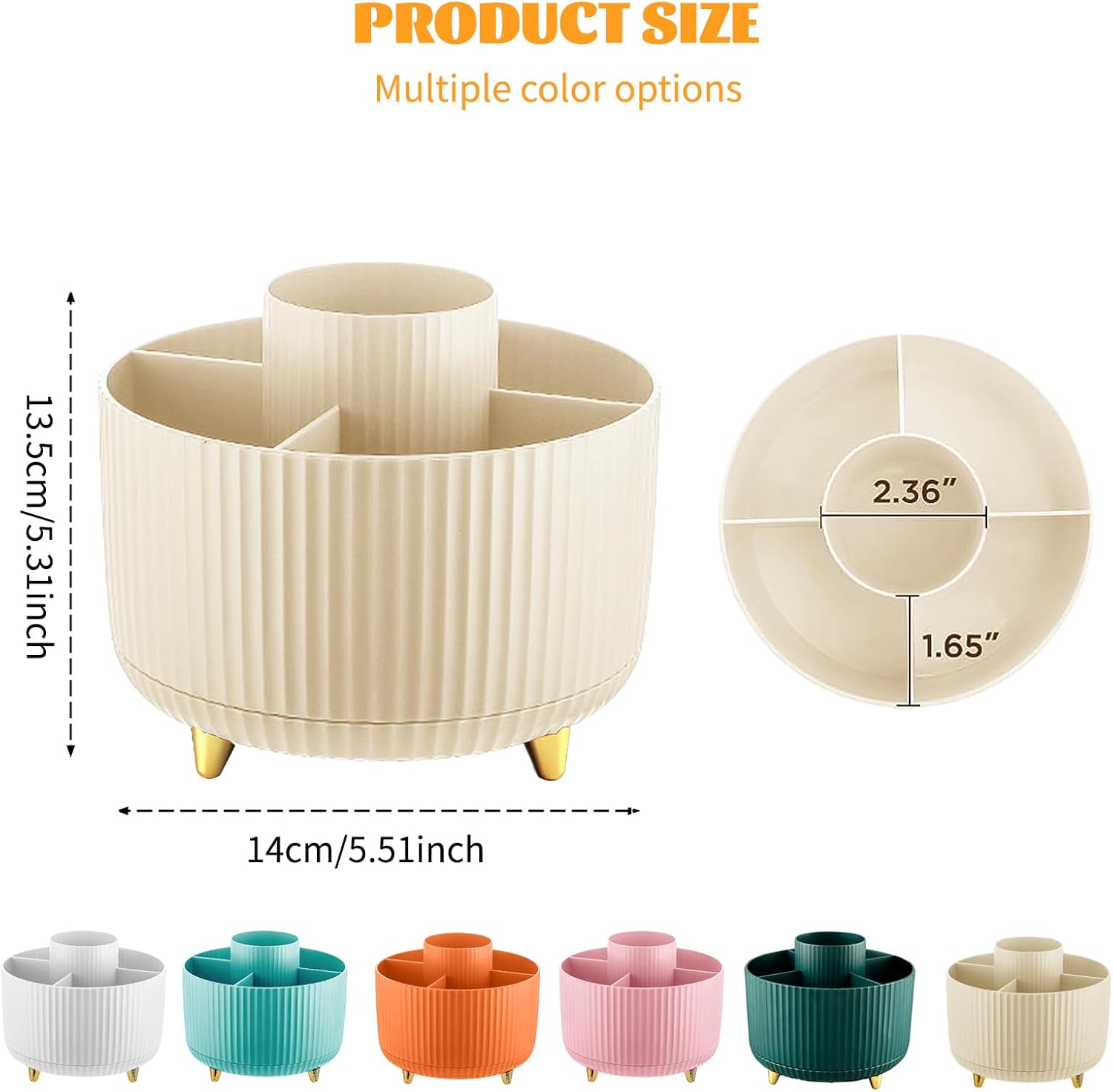 360° Rotating Makeup Cosmetic  - Home Bathroom Organizer review and price