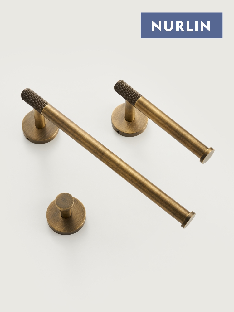 NURLIN Brass Knurled Antique B - Zara Home Bathroom Set review and price